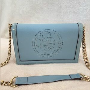 GUESS baby blue shoulder bag